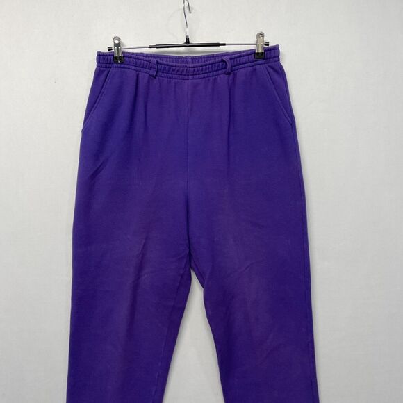 St. John Sport Marie Gray Pull On Pants Sweatpants Size Large Purple M275 -13 - Picture 12 of 16